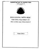 Bài giảng Thương mại điện tử 