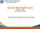 Bài giảng Quản trị nhân lực (Trình độ: Thạc sĩ)