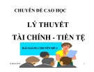 Bài giảng chuyên đề Cấu trúc tài chính doanh nghiệp và các khuyng hướng tài trợ ( GS Bình Minh)