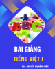 Bài giảng tiếng Việt 1