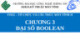 Bài giảng Tổ chức và cấu trúc máy tính II - Chương 3: Đại số boolean
