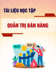Tài liệu học tập Quản trị bán hàng