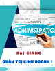 Bài giảng Quản trị kinh doanh 1: Chương 2 - TS. Dương Công Doanh